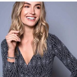 Joseph Nogucci Silve/Gold | Crystal Pavé Kikiballa Bracelet | White w/ earrings